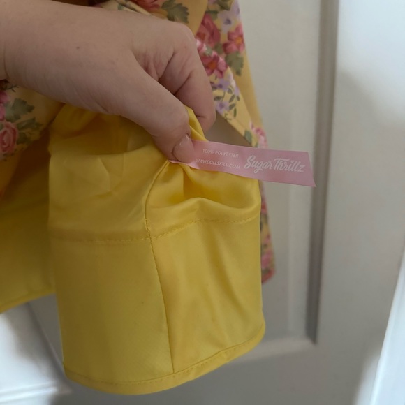 Sugar Thrillz | Dolls Kill Yellow Floral Princess Party Mini Dress - Picture 7 of 12